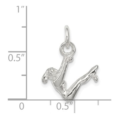 Sterling Silver Gymnast Charm – view 4