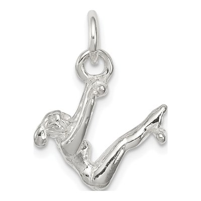 Sterling Silver Gymnast Charm
