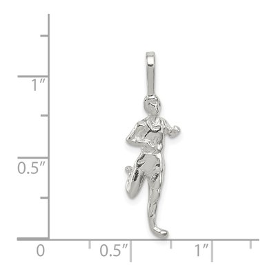 Sterling Silver Runner Pendant – view 4