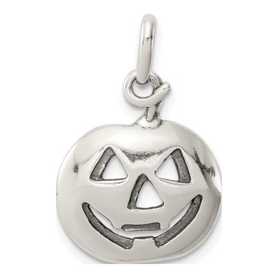 Sterling Silver Pumpkin Pendant