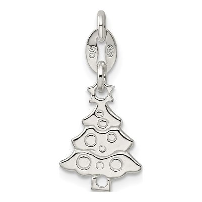 Sterling Silver Christmas Tree Pendant – view 4