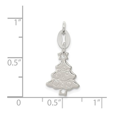 Sterling Silver Christmas Tree Pendant – view 5