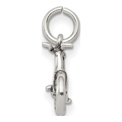 Sterling Silver Antiqued Bicycle Charm – view 3