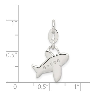 Sterling Silver Airplane Charm – view 5