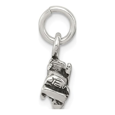 Sterling Silver Antiqued Truck Pendant – view 3