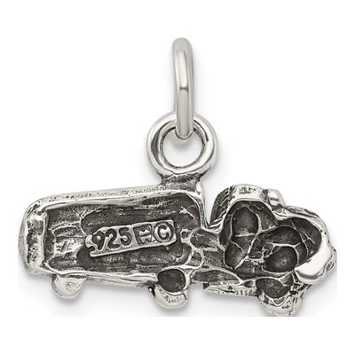 Sterling Silver Antiqued Truck Pendant – view 4