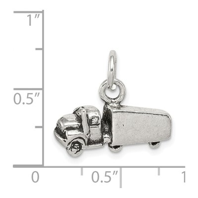 Sterling Silver Antiqued Truck Pendant – view 5