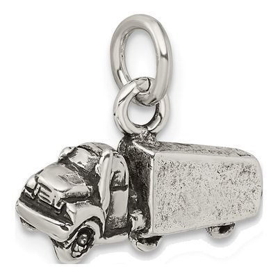 Sterling Silver Antiqued Truck Pendant – view 6
