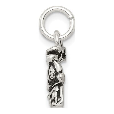 Sterling Silver Antiqued Train Charm – view 3