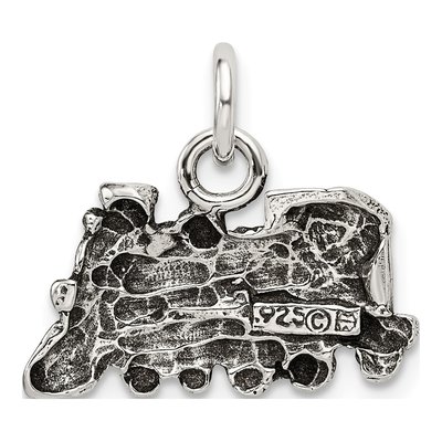 Sterling Silver Antiqued Train Charm – view 4