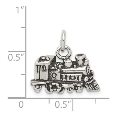 Sterling Silver Antiqued Train Charm – view 5