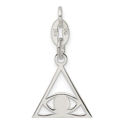 Sterling Silver Evil Eye Pendant – view 4