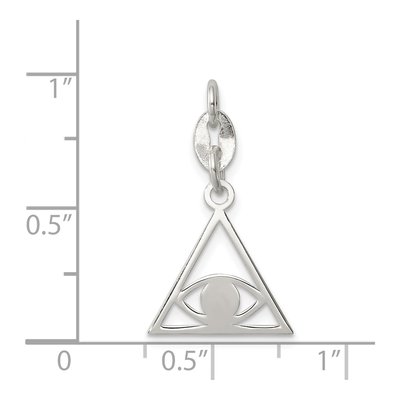 Sterling Silver Evil Eye Pendant – view 5