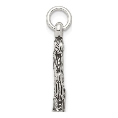 Sterling Silver Antiqued Cactus Pendant – view 3