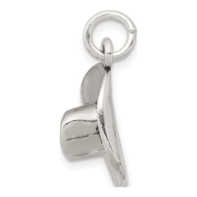 Sterling Silver Antiqued Cowboy Hat Charm – view 3