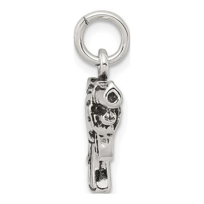 Sterling Silver Antiqued Pistol Pendant – view 3