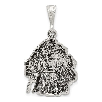 Sterling Silver Antiqued Man Pendant – view 4