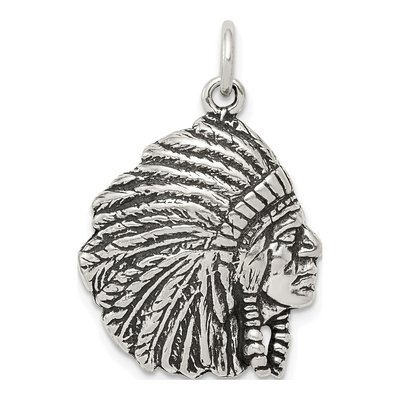 Sterling Silver Antiqued Man Pendant