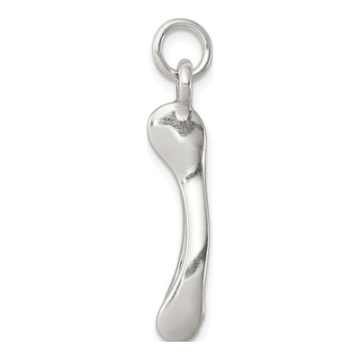 Sterling Silver Antiqued Wish Bone Charm – view 3
