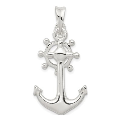 Sterling Silver Anchor Pendant