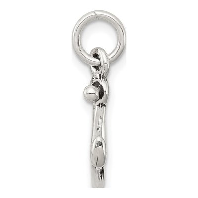 Sterling Silver Antiqued Anchor Charm – view 3