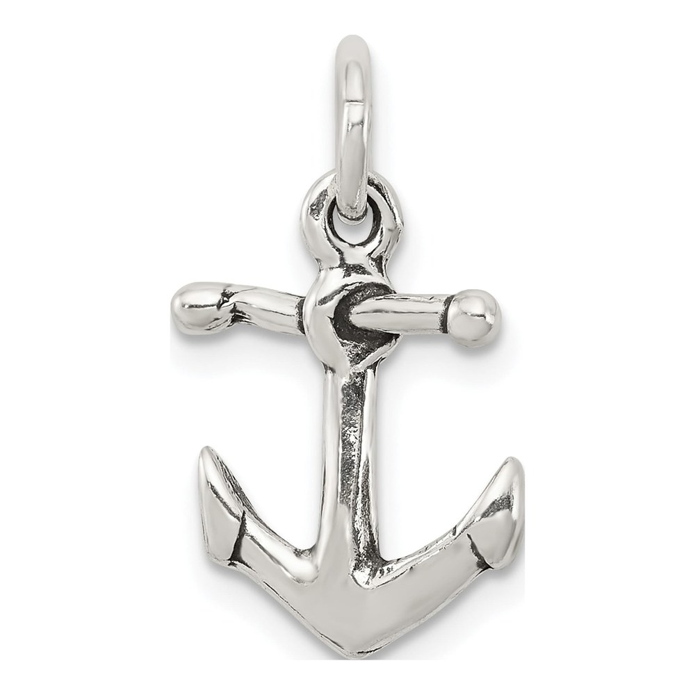 Sterling Silver Antiqued Anchor Charm