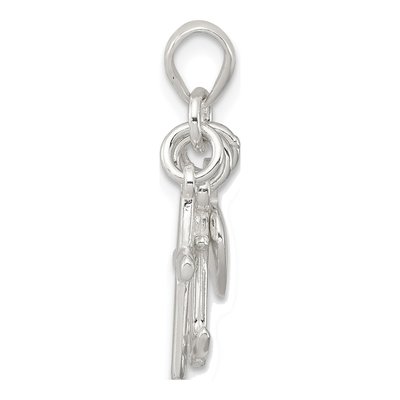 Sterling Silver Anchor Heart Cross Pendant – view 3