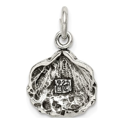 Sterling Silver Antiqued Seashell Pendant – view 5