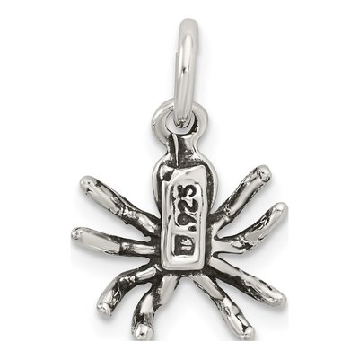 Sterling Silver Antiqued Spider Charm – view 4