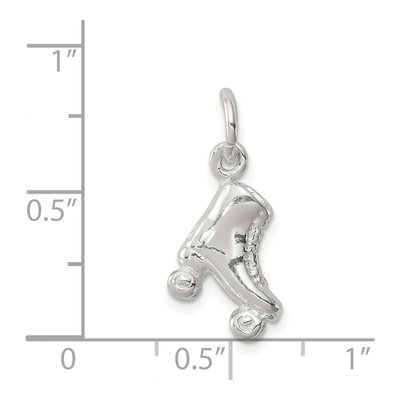Sterling Silver Roller Skate Pendant – view 4