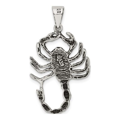 Sterling Silver Antiqued Scorpion Charm – view 4