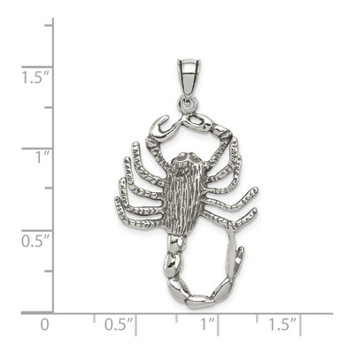 Sterling Silver Antiqued Scorpion Charm – view 5