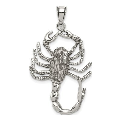 Sterling Silver Antiqued Scorpion Charm
