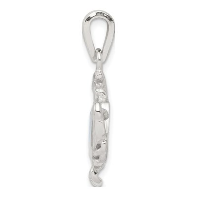 Sterling Silver Lab-Created Opal Crab Pendant – view 3
