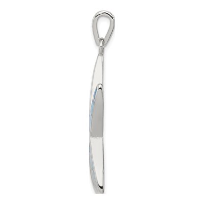 Sterling Silver Lab-Created Opal Starfish Pendant – view 3