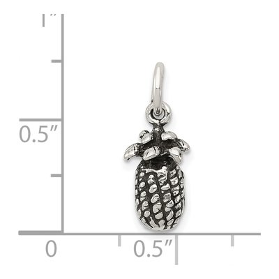 Sterling Silver Antiqued Pineapple Charm – view 4