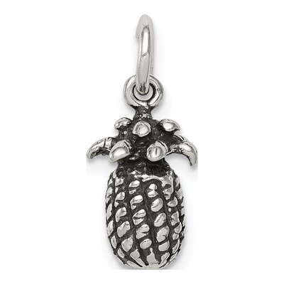 Sterling Silver Antiqued Pineapple Charm – view 5