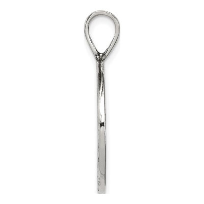 Sterling Silver Antiqued Peace Sign Charm – view 3