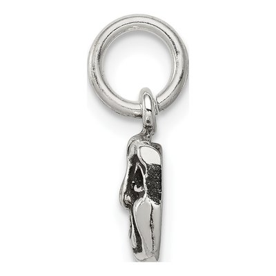 Sterling Silver Comedy Tragedy Face Charm – view 3