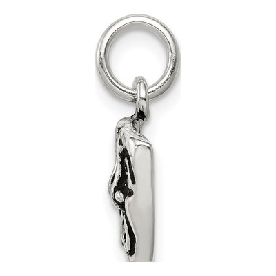 Sterling Silver Comedy Tragedy Face Charm – view 3