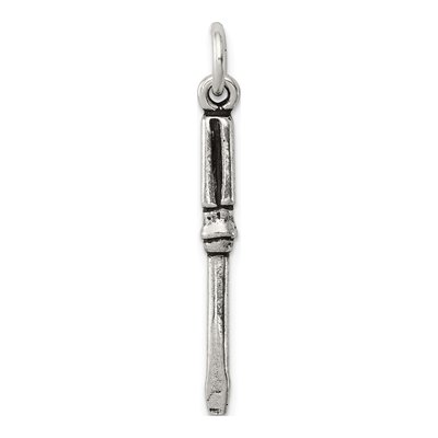Sterling Silver Antiqued Screwdriver Charm