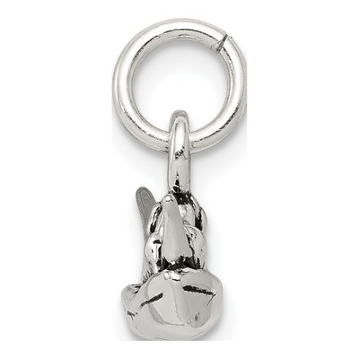 Sterling Silver Antiqued Boat Charm – view 3