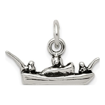 Sterling Silver Antiqued Boat Charm