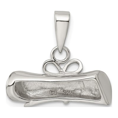 Sterling Silver Rolled-Up Diploma Charm – view 4
