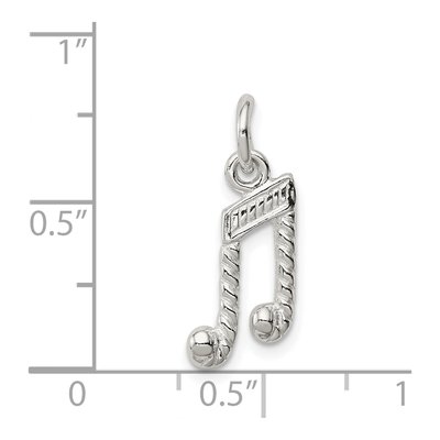Sterling Silver Music Notes Pendant – view 4