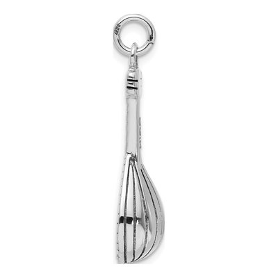Sterling Silver 3D Mandolin Charm – view 3