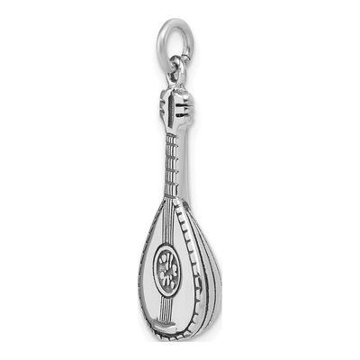 Sterling Silver 3D Mandolin Charm – view 6