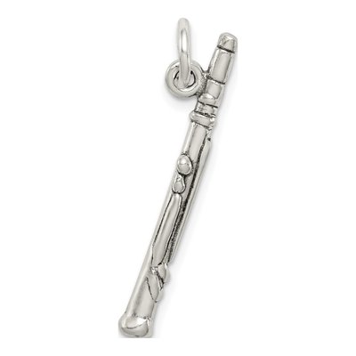 Sterling Silver Antiqued Clarinet Charm – view 5