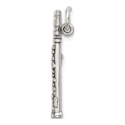 Sterling Silver Antiqued Clarinet Charm