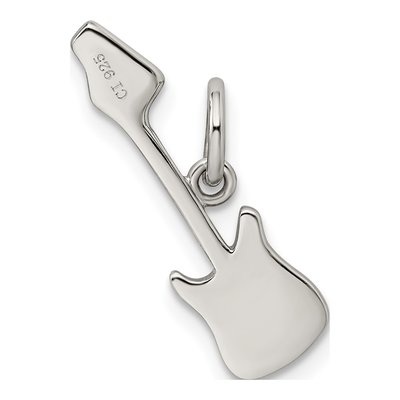 Sterling Silver Electric Guitar Pendant – view 4